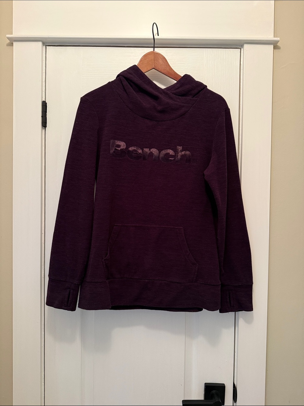 Bench Women's Hooded Pullover in Deep Plum